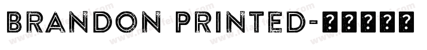 Brandon Printed字体转换
